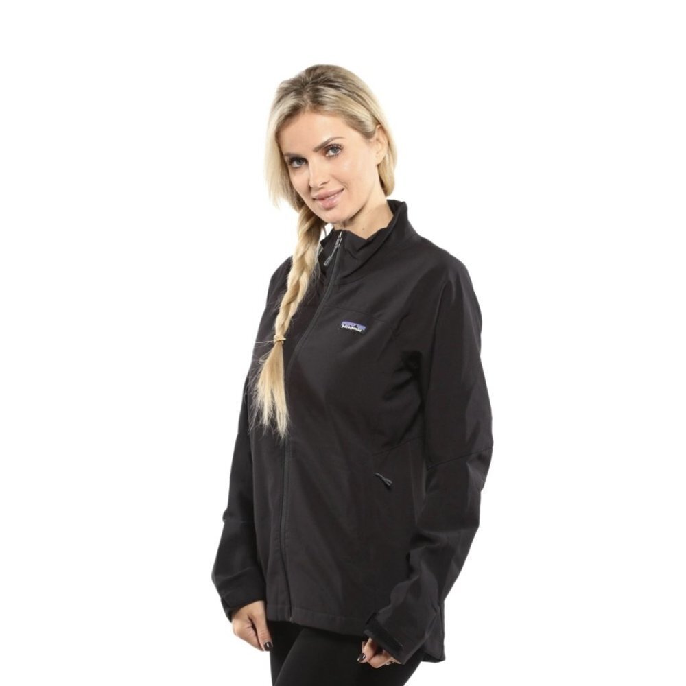 Patagonia Black Softshell Water Repellant Pockets Adze Jacket XS - Picture 2 of 12